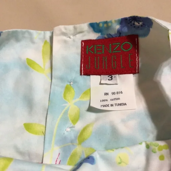 Kenzo Jungle Fish and Flower Dress Designer - Main Image